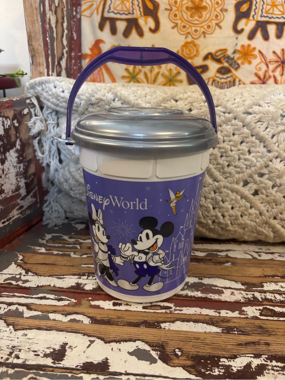 Purple Mickey & Minnie Party Treat Bucket 100 year Disney popcorn bucket